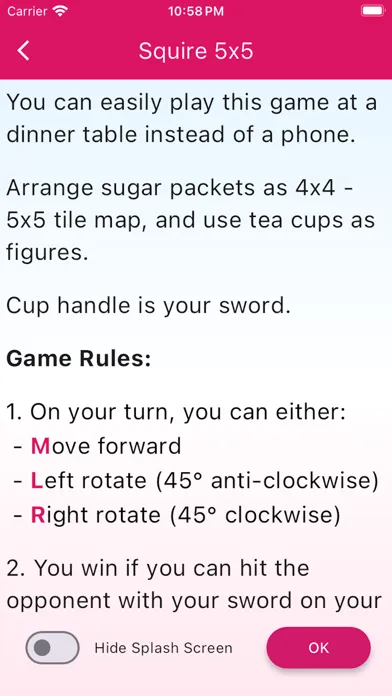 Squire 5x5 Game スクリーンショット