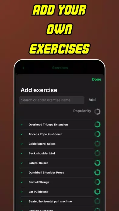 TrackFit: Progressive overload スクリーンショット