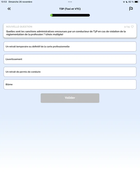 Examen VTC 2024 iPad 应用截图