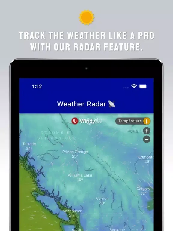 Global Weather Radar - live iPad  Screenshots