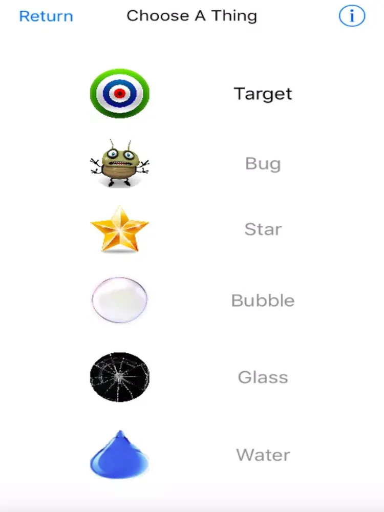 Zrzuty ekranu Tap-A-Thing iPad 