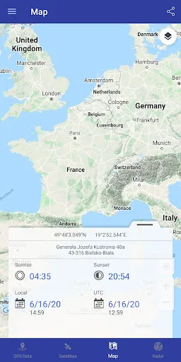 Captures d'écran de GPS Data