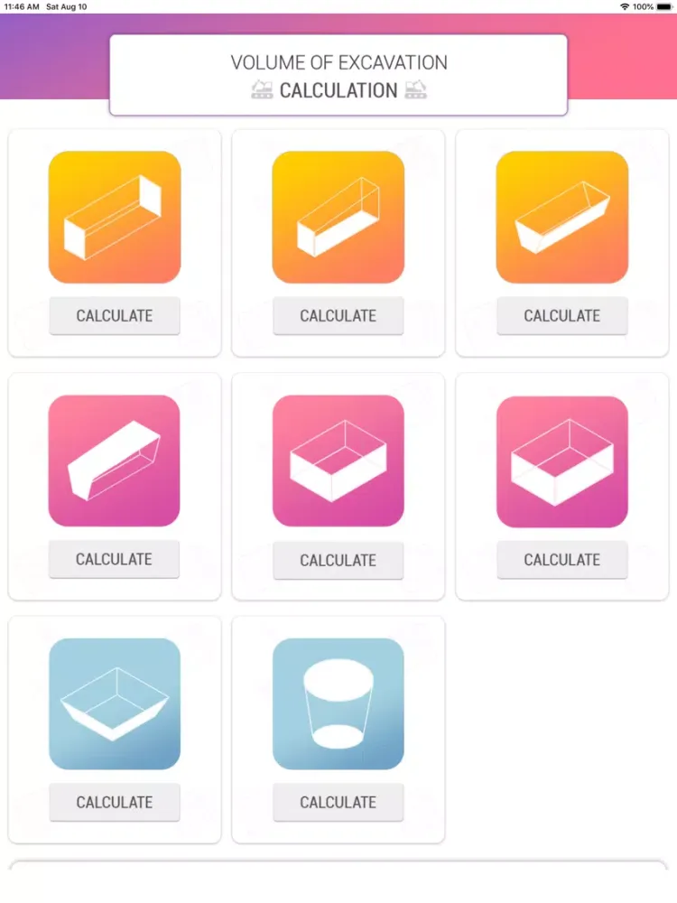 Volume of Excavation iPad  سکرین شاٹس