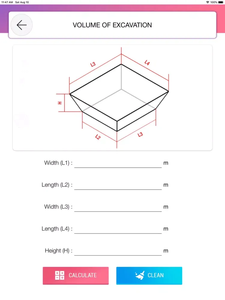 Volume of Excavation iPad  سکرین شاٹس