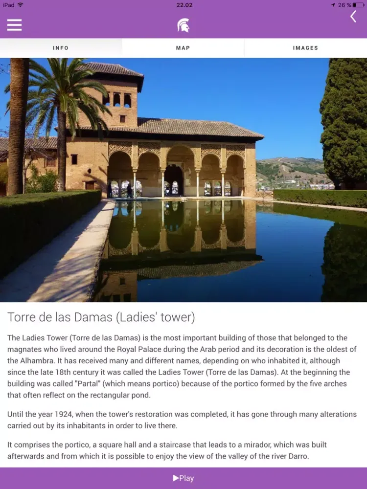 Guide to Alhambra, Granada iPad  Screenshots