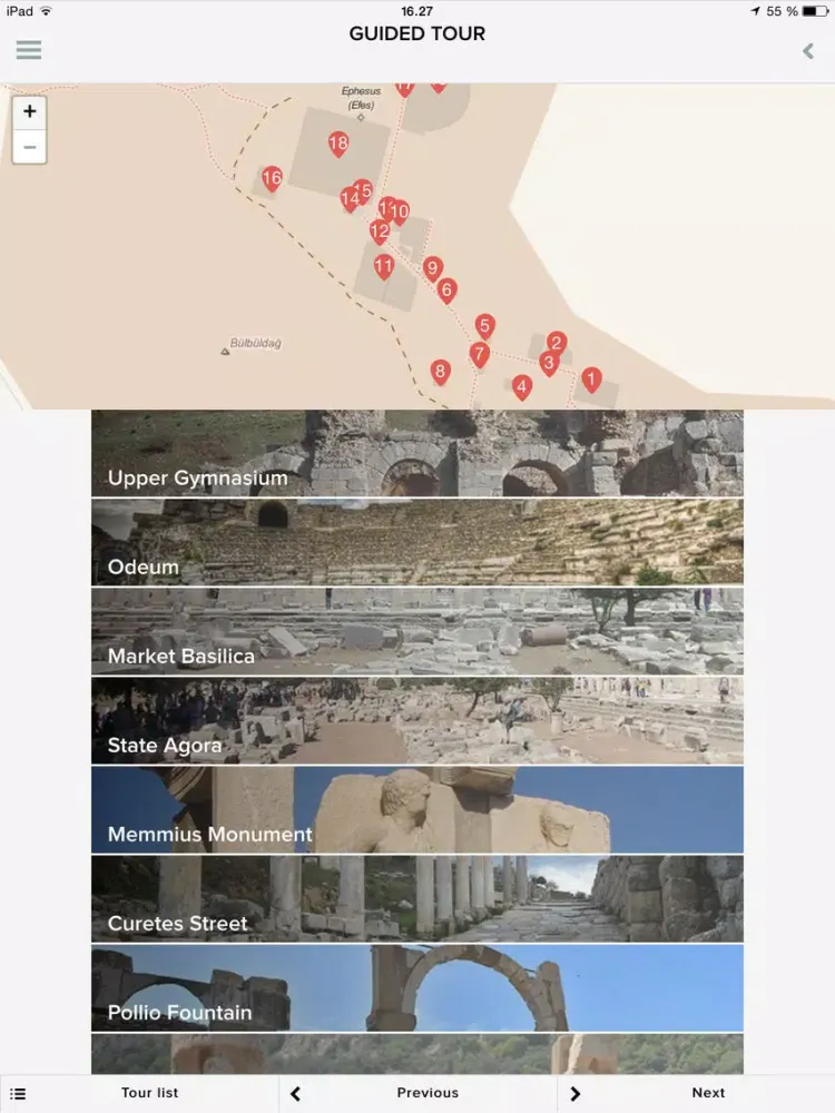 Capturas de tela do Guide to Ephesus iPad 