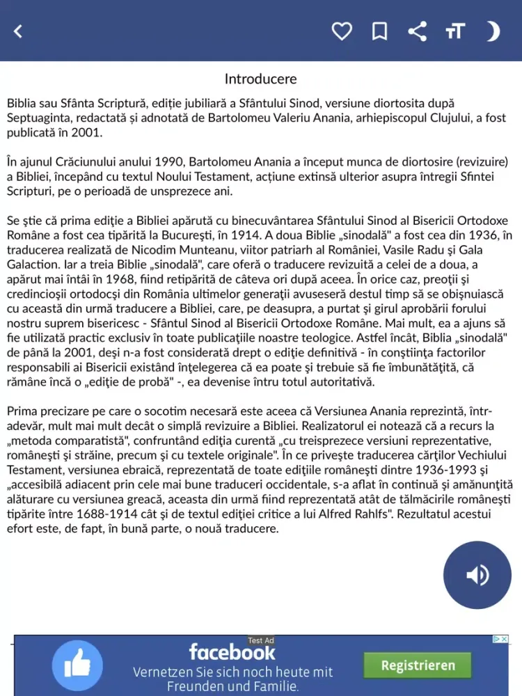 Biblia Ortodoxă iPad 应用截图