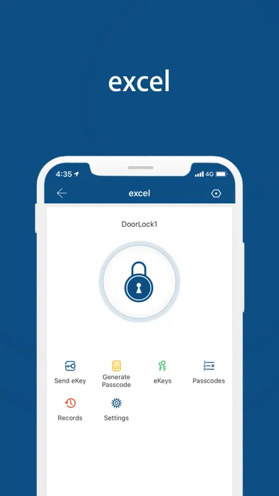 Capturas de tela do Excel Digital Doorlock