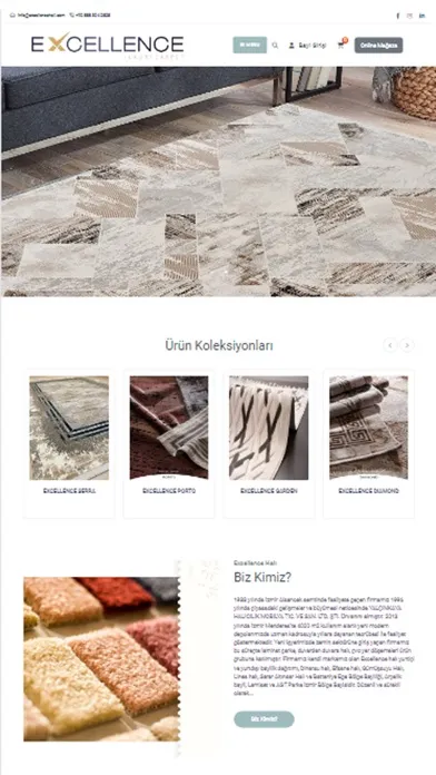 Zrzuty ekranu Excellence Halı B2b Uygulaması