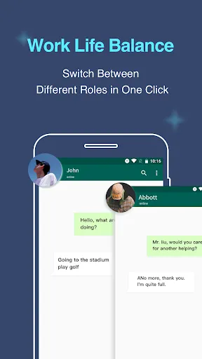 ภาพหน้าจอของ Multiple Accounts: Dual Space