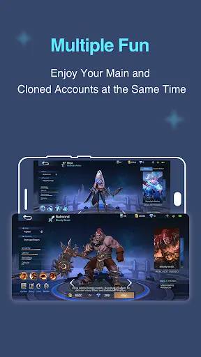 ภาพหน้าจอของ Multiple Accounts: Dual Space