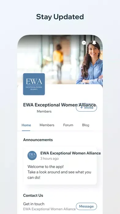 Скриншоты EWA Exceptional Women Alliance