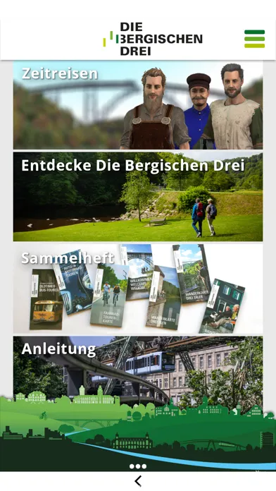 Capturas de tela do Bergische Drei – Zeitreisen