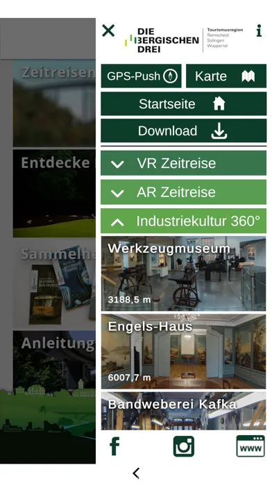 Capturas de tela do Bergische Drei – Zeitreisen