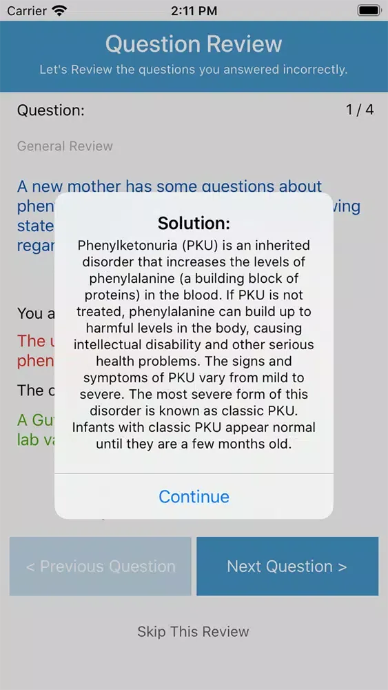 Capturas de pantalla de NCLEX Practice Exam Questions
