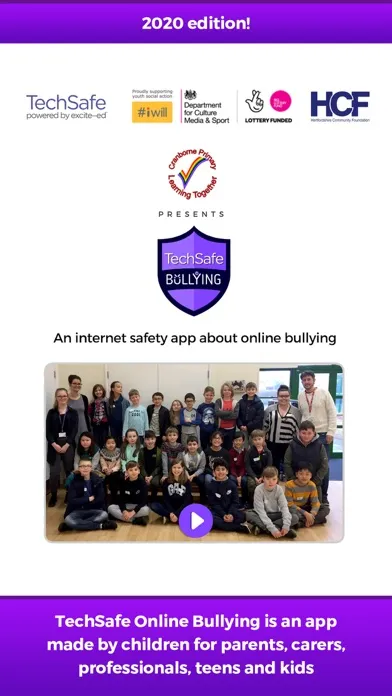 Capturas de tela do TechSafe - Online Bullying