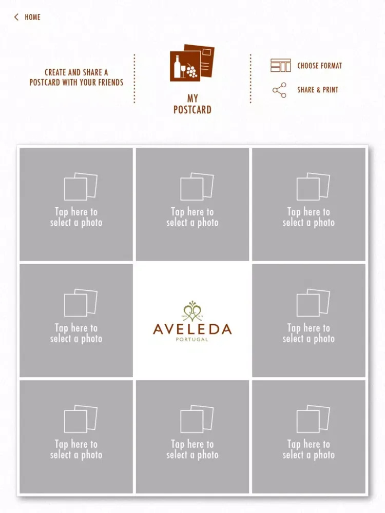 Aveleda Postcard Maker iPad  سکرین شاٹس