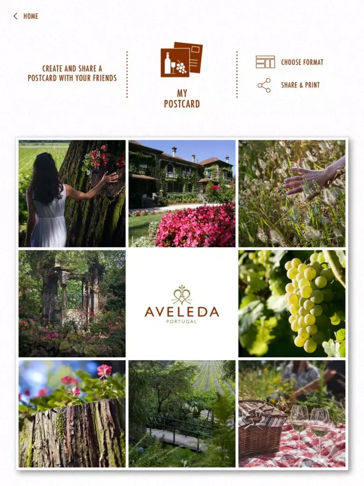 Aveleda Postcard Maker iPad  سکرین شاٹس