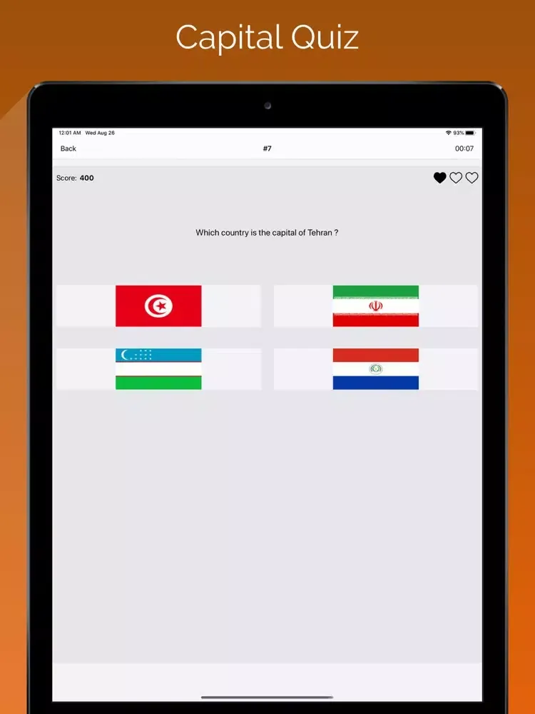 Flag Quiz: Asia iPad  スクリーンショット