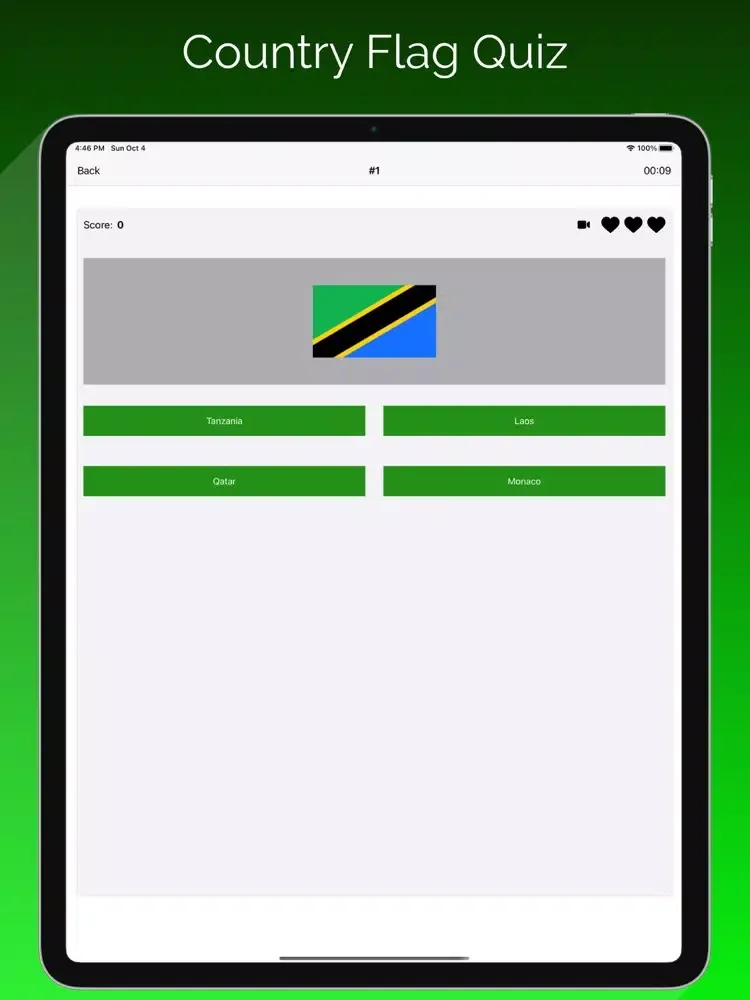 Tangkapan layar Flag Quiz: Africa iPad 
