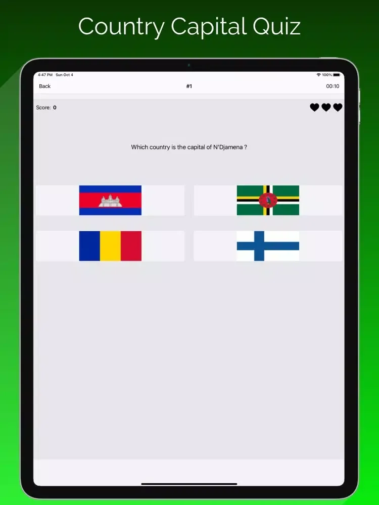 Tangkapan layar Flag Quiz: Africa iPad 