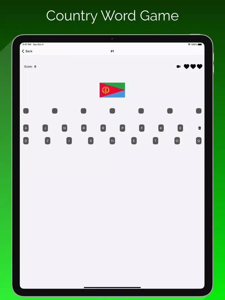 Tangkapan layar Flag Quiz: Africa iPad 