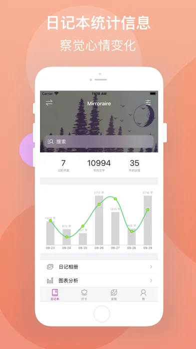 洒脱 - 问答式自我对话的日记本 スクリーンショット