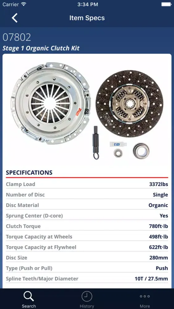 EXEDY USA Search Screenshots