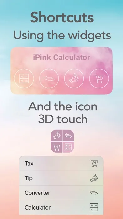 Capturas de tela do iPink Calculator