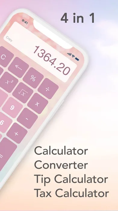 Capturas de tela do iPink Calculator