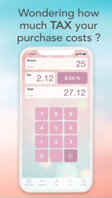 Capturas de tela do iPink Calculator