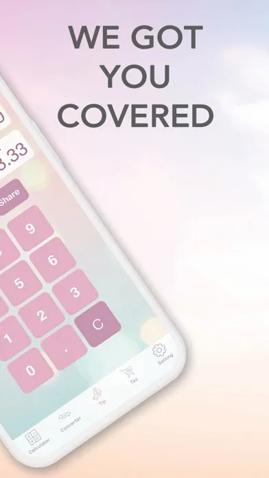 Capturas de tela do iPink Calculator
