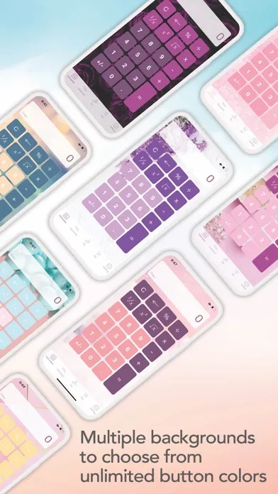 Capturas de tela do iPink Calculator