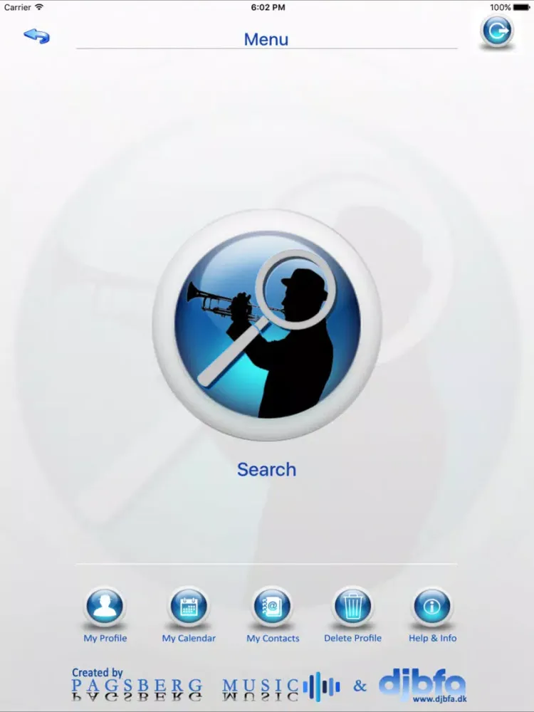 Musician Search App iPad  Screenshots