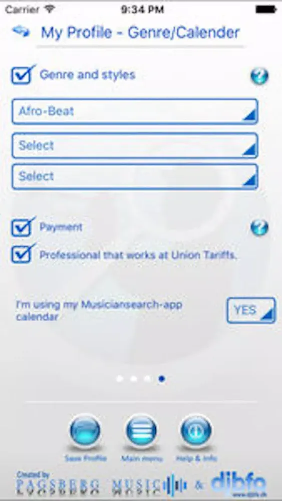 Musician Search App Screenshots