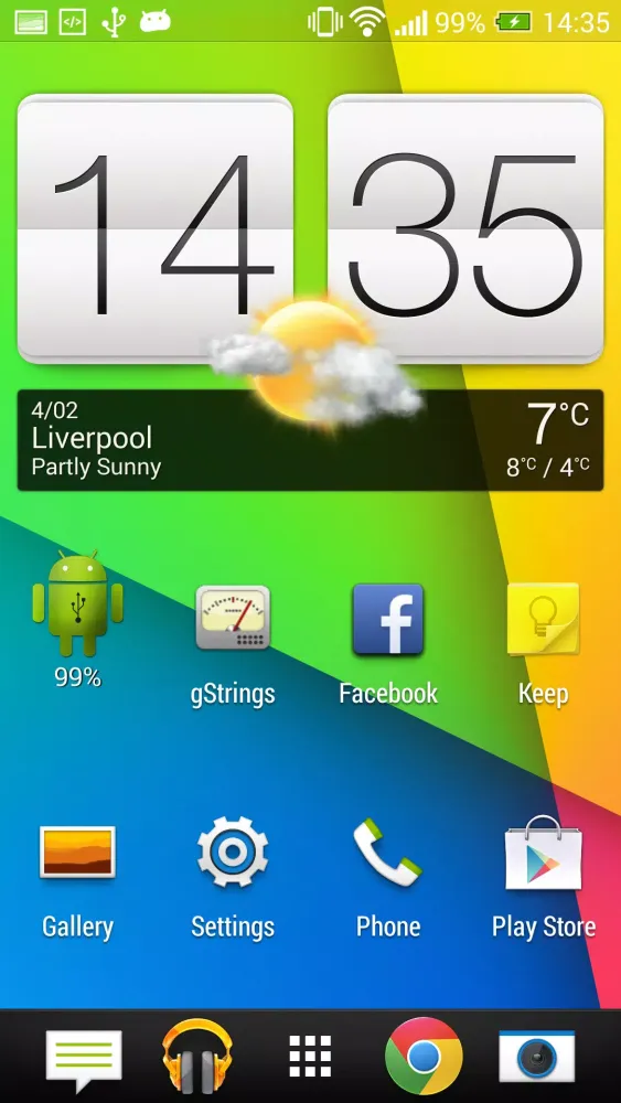 Tangkapan skrin Droid Battery Widget
