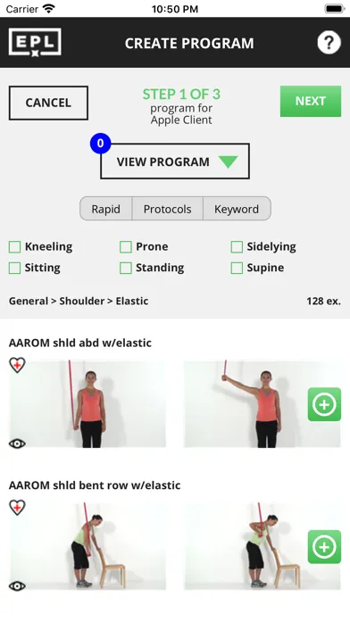 Exercise Pro Live Engage Screenshots