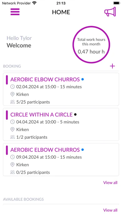 Скриншоты Exerp Staff