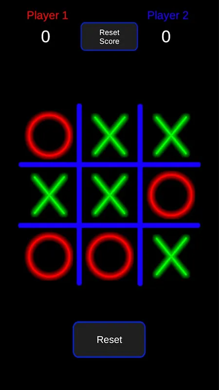 Glow Tic Tac Toe: Two players Screenshots