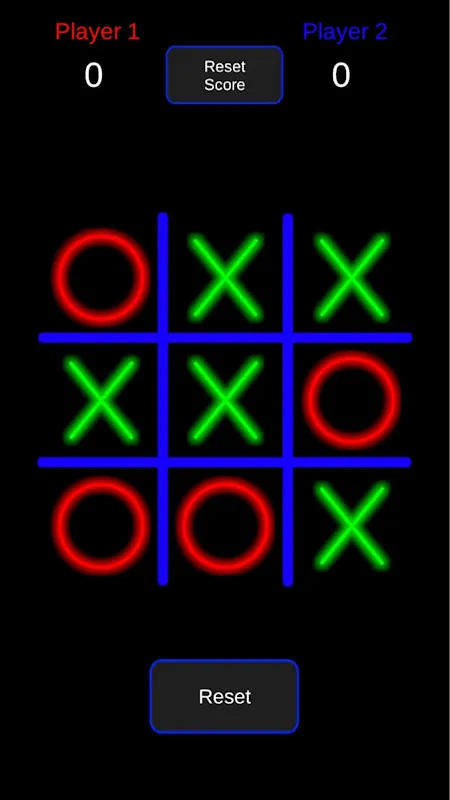 Glow Tic Tac Toe: Two players Screenshots