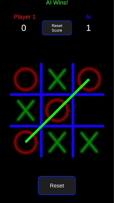 Glow Tic Tac Toe: Two players Screenshots