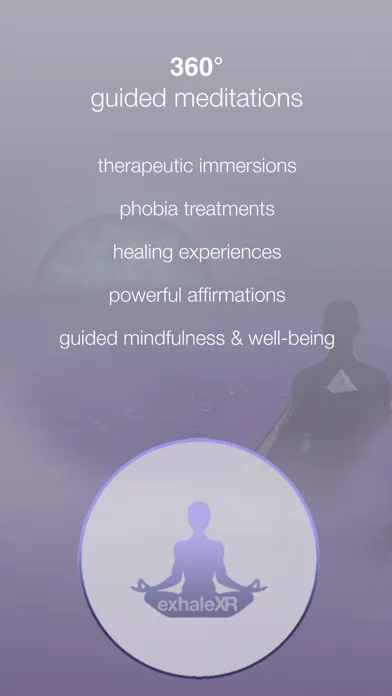 Tangkapan skrin Exhale XR | VR Wellness