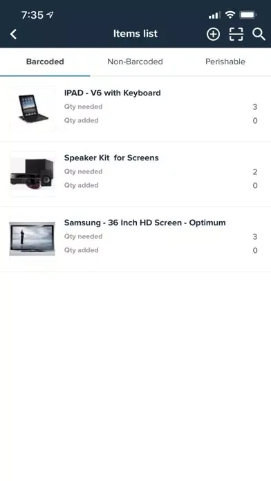 Zrzuty ekranu AssetTracker by ExhibitForce