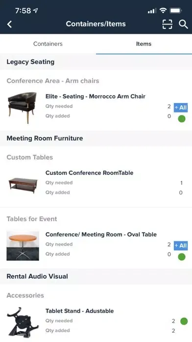 Zrzuty ekranu AssetTracker by ExhibitForce