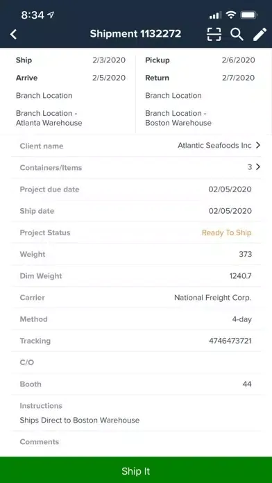 Zrzuty ekranu AssetTracker by ExhibitForce