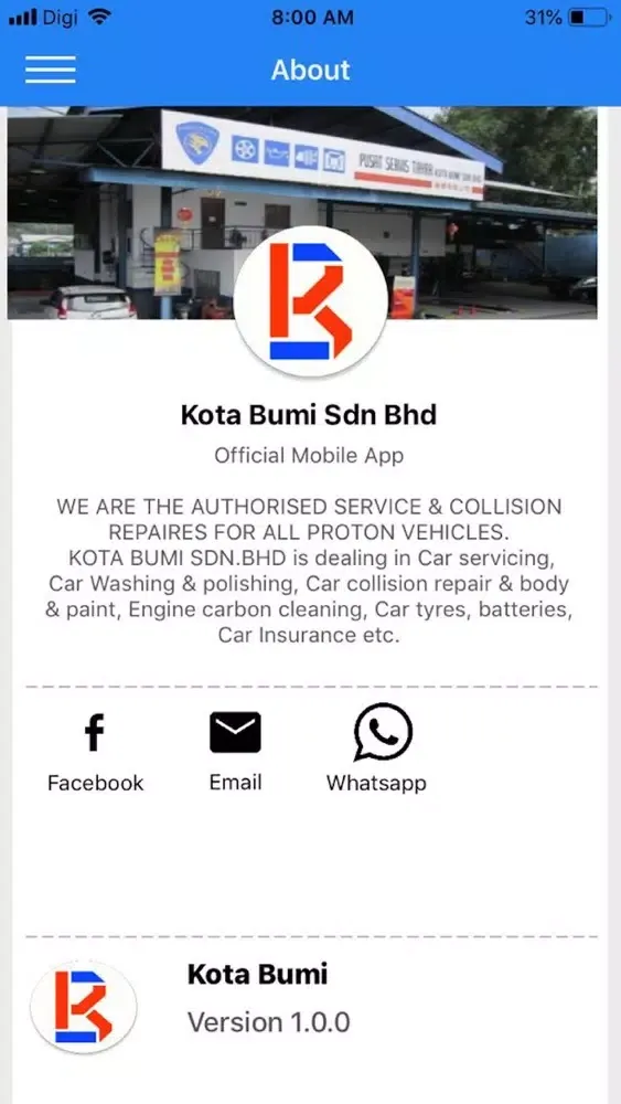 Tangkapan skrin Kota Bumi