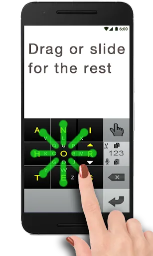 Capturas de tela do MessagEase Keyboard