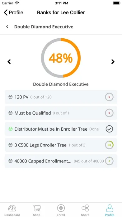 Exigo Mobile Backoffice 스크린샷