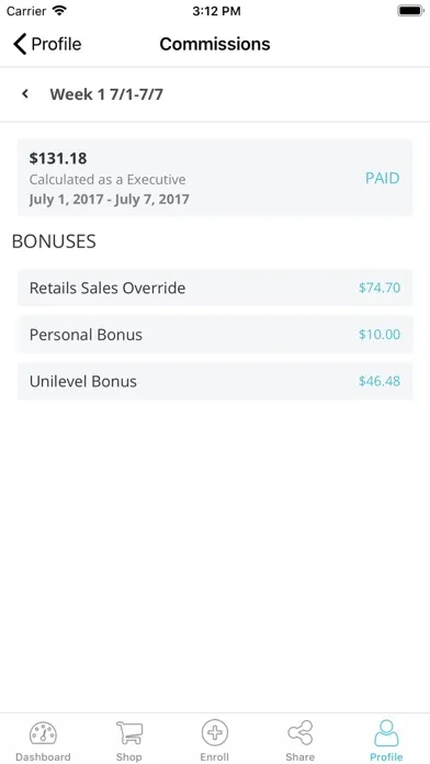 Exigo Mobile Backoffice 스크린샷