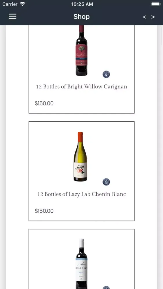 Скриншоты Direct Cellars Backoffice